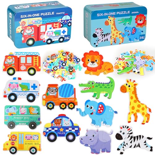 Brinquedo Educativo SAMISO Wooden Puzzle (Idade Mínima: 1) SAMISO - Jogos - brinquedo educativo, samiso wooden puzzle, idade mínima 1