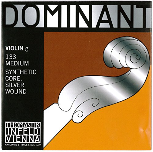 Thomastik String G3 Medium Dominant 4/4 Violin Thomastik - Acessórios para instrumentos de cordas de orquestra - arco metálico, som quente, resistência à humidade