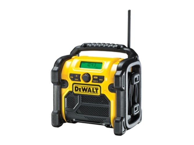 Rádio Portátil DEWALT DCR019-QW (Autonomia: Até 25 h) Dewalt - Radios - portátil, 25 horas, auxiliar, XR Li-Ion