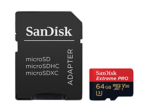 Cartão de Memória MicroSDXC SANDISK Extreme Pro Sandisk - Cartões de memória flash - 64 gb, MicroSDXC, Classe 10, 95 MB/s