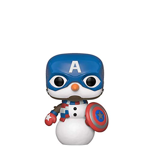 Figura FUNKO POP! Marvel - Captain America Holiday Funko - Bonecos de ação e brinquedo - figura, funko pop, marvel, captain america, holiday, 9 cm