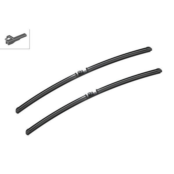 Conjunto de 2 Escovas Limpa-Para-Brisas BOSCH A942S Bosch - Peças e acessórios para janelas de veículos automotores - automático, preto, verde, plástico