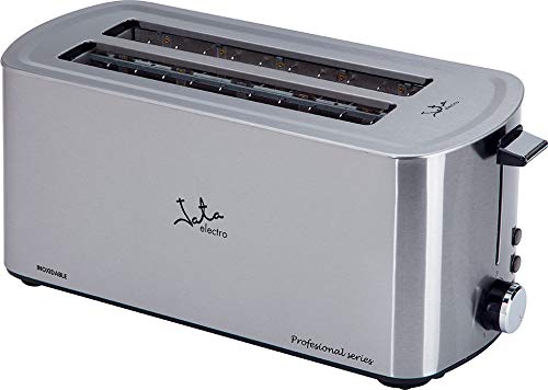 Torradeira Jata TT1046 | Aço inoxidável, Branco (Pequeno Almoço) Jata - Torradeiras - inox, 2 fatias, botões, rotativo