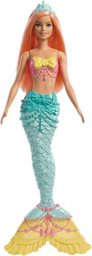 Boneca MATTEL Barbie Dreamtopia Mermaid (Idade Mínima: 3 Anos) Barbie - Brinquedos - 3 anos, 29,5 cm, cabelo rizado, vestido azul