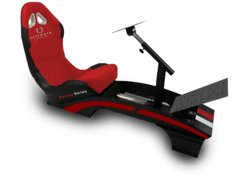 Cadeira Gaming ULTIMATE GAMING FX-1 (Preto e Vermelho) Infocapital - Cadeiras - gaming, suporte pedais, volante, mudanças