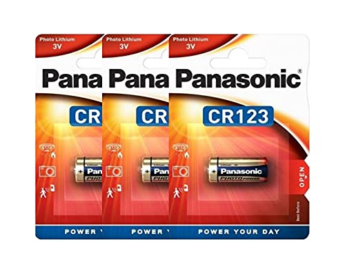 Pilhas PANASONIC CR123A (Lítio - 3 V - 2 unidades) Corp. Panasonic - Baterias de uso geral - litio, 3 V, cr123a, 1600 mAh