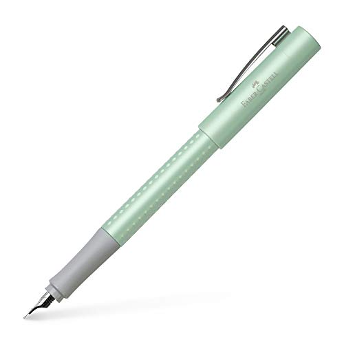 Caneta de Tinta Permanente FABER-CASTELL Grip Verde Faber-Castell - Canetas - tinta permanente, grip pearl, suave escrita, diestro e zuro