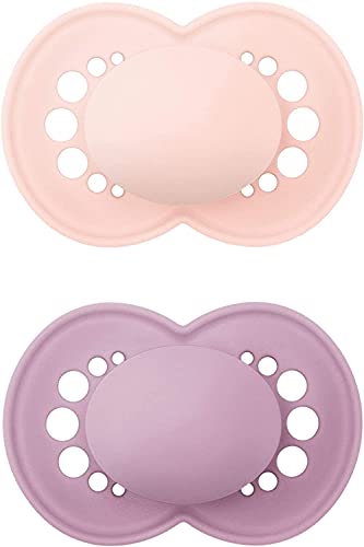 Tampão para Bebé MAM Silicone Original Elements (Rosa - 2 Un) MAM Babyartikel GmbH - Cuidados com a higiene oral - bebé, mãe, silicone, engasque