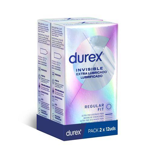 Lubrificante DUREX Comdoms Invisible Extra 12 Unidades DUREX - Cuidados pessoais - lubrificante, poliuretano, máxima sensibilidade, ultra-finais