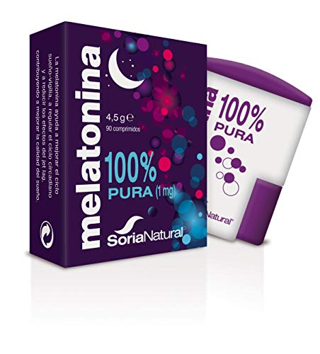 Suplemento Alimentar SORIA NATURAL Melatonina (90 comprimidos) Soria Natural - Vitaminas e suplementos - melatonina, 90 comprimidos, ajuda ao sono, regular ciclos