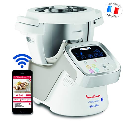 Robô de Cozinha Moulinex HF900110 | Aço inoxidável Moulinex - Eletrodomésticos de cozinha - inox, 6 programas, 3 L, aço inoxidável