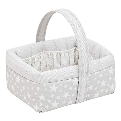 Cesto de Roupa Infantil CAMBRASS Star Cinzento (35 x 30 x 20 cm) Cambrass - Cestas - 8 bolsos, 35x30x20 cm, roupa infantil