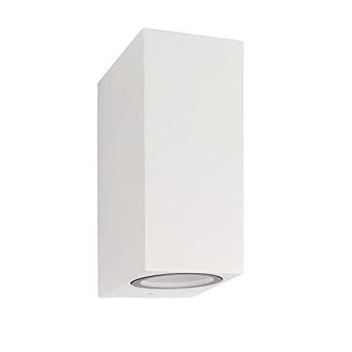 Aplique LEDKIA para Exterior Iluzzia Alumínio Branco LEDKIA - Luminárias de parede - branco, alumínio, resistente ao pó, resistente à água