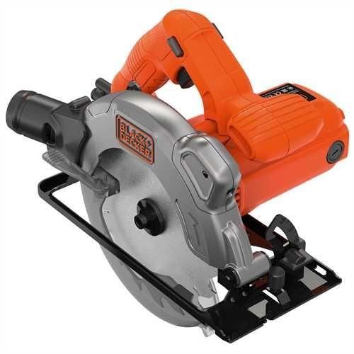Serra Circular BLACK & DECKER CS1250LA (Com Fio - 5000 rpm - 1250 W) BLACK + DECKER - Serras circulares manuais - 1250 W, 190 mm, 5300 rpm, 66 mm, 45°
