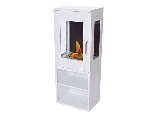 Lareira a Carvão PURLINE Bio (Branco - 65.5x30x84 cm) PURLINE - Lareiras - bioetanol, 65.5x30x84 cm, 3 kW, 2 litros