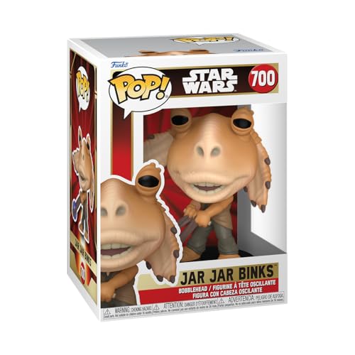 Figura FUNKO POP! Star Wars: E1 - Jar Jar w/Booma Funko - Brinquedos - Jar Jar, pvc, 10 cm, star wars