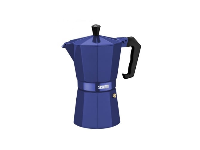 Cafeteira de Filtro MONIX CB-ALU-COB-01 (6 chávenas) Monix - Cafeteiras elétricas e de fogão - 6 chávenas, alumínio, azul