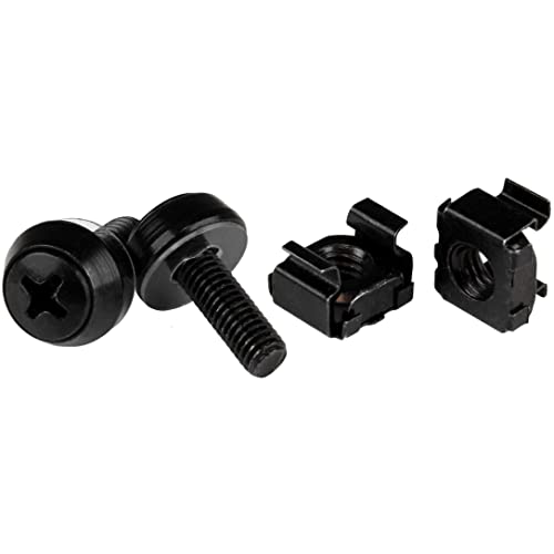 Conjunto de Parafusos M5 e Porcas Gaiola STARTECH.COM CABSCREWM5B (12 mm - 100 peças) STARTECH.COM - Suportes e barras de reforço - m5, porcas gaiola, 12 mm, 100 peças