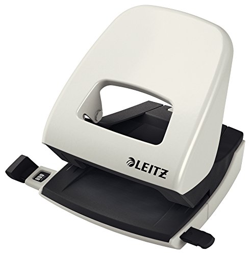 Furador LEITZ 50080085 (Capacidade Maxima: 30 folhas) Leitz - Perfuradores de papel - 30 folhas, 80 mm, 2 agulhas, borracha