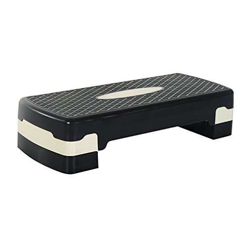 Step Aérobico HOMCOM Preto (Até: 150 kg - 128 x 61.5 x 15 cm) HOMCOM - Step aeróbico - aeróbico, 150 kg, 128x61.5x15 cm
