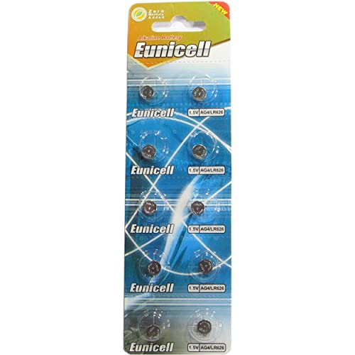 Pilhas EUNICELL Pilha de botão de longa duração Ag4/Lr66/177/377/Lr626 Eunicell - Baterias - alcalino, botão, LR66, 1,5v