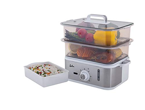 Máquina de Cozinha a Vapor JATA CV623 (Preparação de Alimentos a Quente) Jata - Cozedores de alimentos a vapor - 6,8 L, 12 L, indicador do nível, recipiente arroz/salsas, compartimento ovos