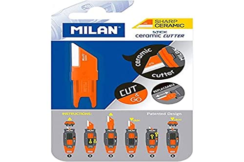 Acessório de picador de carne MILAN Stick (Recondicionado Como Novo) Milan - Correção de fluídos, canetas e fitas - fácil de limpar, plástico, preto, 21 cm