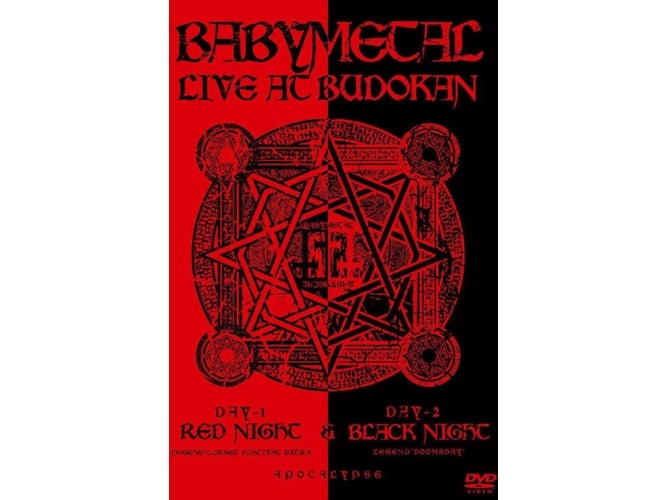 DVD BABYMETAL - Live At Budokan: Red Night & Black Night Apocalypse (Edição em Espanhol) EARMUSIC - Dvds e vídeos - dvd, babymetal, live, budokan, red night, black night