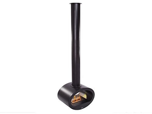 Purline Syke Chaminé de Teto até 2,5 Kw Preto PURLINE - Lareiras - bioetanol, preto, aço inoxidável, 2,5 kW