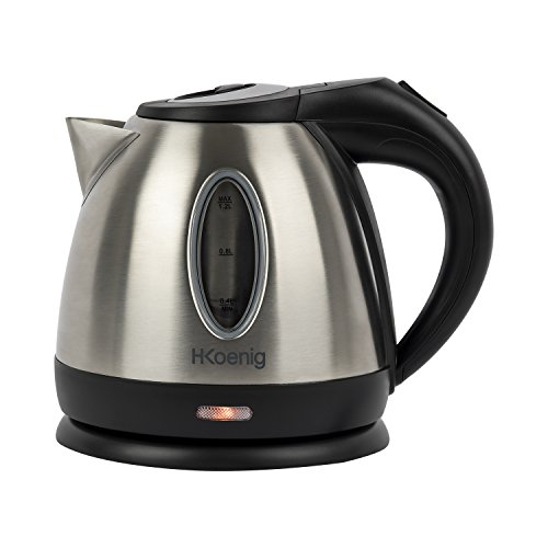 Chaleira Elétrica H.KOENIG BO12 (1.2 L - 1630 W) H.Koenig - Eletrodomésticos de cozinha - 1.2 L, 1630 W, aço inoxidável