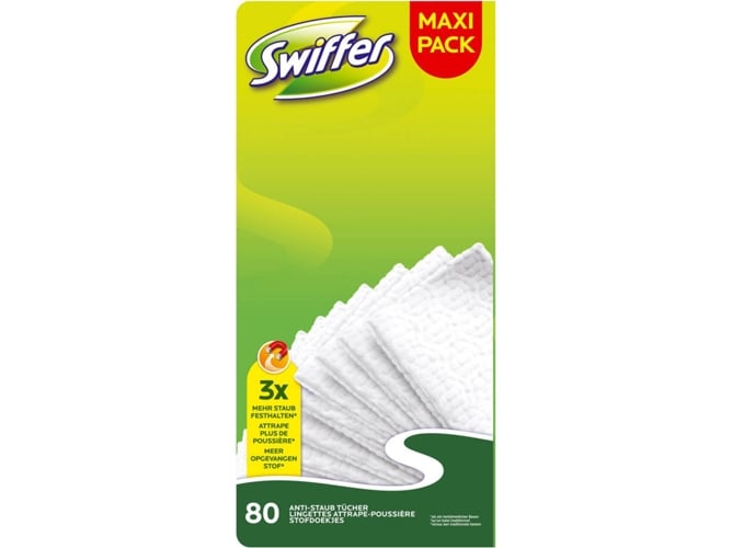 Toalha Seca para Mopa Swiffer (Recondicionado Como Novo) Swiffer - Cabeças de esfregão e recargas - recarga, poliéster, 30 cm, branco