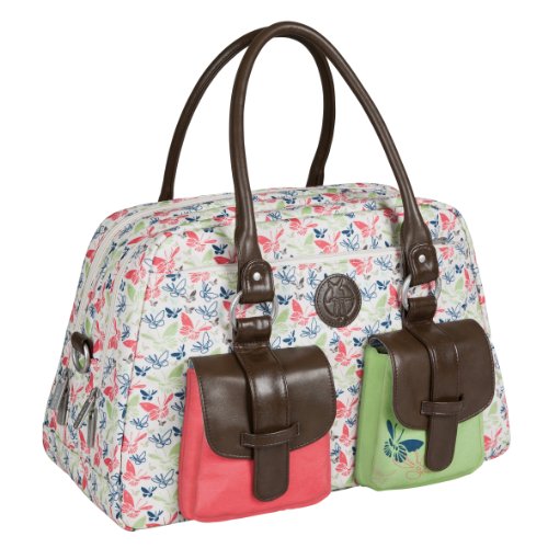 Mala para Amamentar LÄSSIG Vintage Metro Butterfly Spring Lässig - Sacolas de fraldas - pele, ajustável, fraldas, acessórios