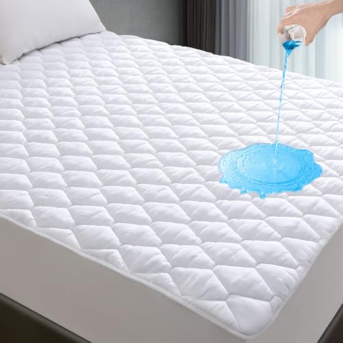 Protetor de Colchão HOMCOM Impermeável e Respirável com Elástico Ajustável (150x200cm) ForenTex - Protetores de colchão - impermeável, respirável, elástico ajustável, 150x200cm