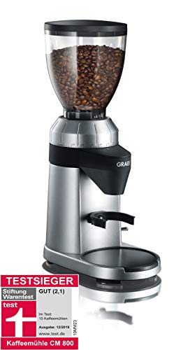 Moinho de Café GRAEF CM 800 (Capacidade: 2 x 120 g) Graef - Moedores de café - 2 x 120 g, 40 configurações, alumínio, inox
