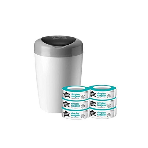 Recarga para fraldas TOMMEE TIPPEE 8100000060 Tommee Tippee - Acessórios para balde de fraldas - branco, 18, recarga