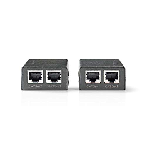 Extensão AV KONIG ET-1HDMI (AV - 30 m - Preto) NEDIS - Divisores e comutadores de áudio e vídeo - extensão av, konig et-1hdmi, 30 m, preto, plug & play
