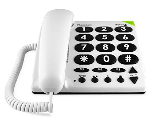 Telefone fixo DORO PHONEEASY 311C Branco Doro - Peças de reposição para telemóveis - telefone fixo, fios, audáfonos, teclas de memória, memórias dois botões