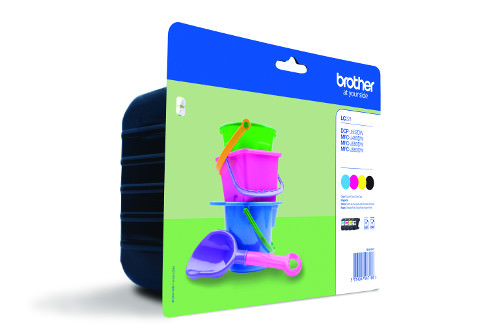 Tinteiro BROTHER LC-221VALBP Preto, Ciano, Magenta, Amarelo Brother - Cartuchos de toner e jato de tinta - preto, ciano, magenta, amarelo