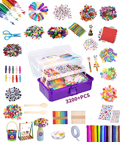 Kit de artesanato para crianças JOFLVA 3200+ pcs DIY JOFLVA - Materiais de arte e artesanato - artesanato, crianças, kit