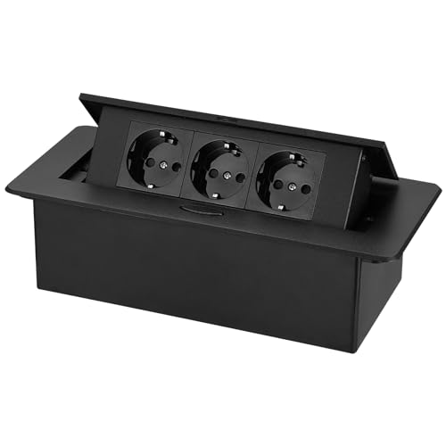 Extensão Elétrica VEGENA 3 Tomadas Preto Vegena - Fios e cabos elétricos - 3 tomas, alumínio preto