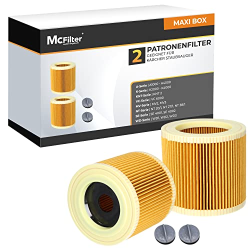 Filtro de pó KARCHER MC Filter (Compatibilidade: Kärcher WD1, WD3) A.Patzig - Acessórios de aspirador - compatível wd1, compatível wd3, plástico, branco