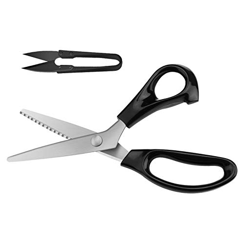 Tesoura de Dentes KUONIIY (23cm - Preto) kuoniiy - Ferramentas de corte e relevo para artesanato - 23cm, preto, corte, pesado