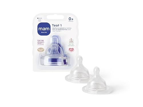 Tetina MAM (0 meses - Azul) (Recondicionado Como Novo) 0 - Suplementos de alimentação por sonda - 0+ meses, azul, recondicionado, 2 x 5 cm