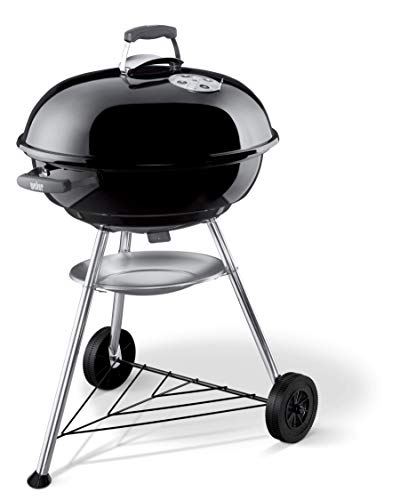 Churrasco a Carvão WEBER Compact Kettle (57cm) Weber - Aquecedores de pratos e travessas - carvão, compacto, alumínio, preto prateado