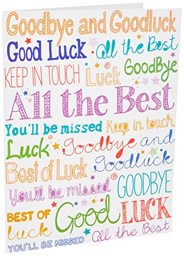Cartão de Despedida SLOANE GRAPHICS (22.2x29cm) Piccadilly Greetings Group Ltd - Cartões de cumprimentos e de nota - elegante, 22.2x29cm, papel branco mate, 250g
