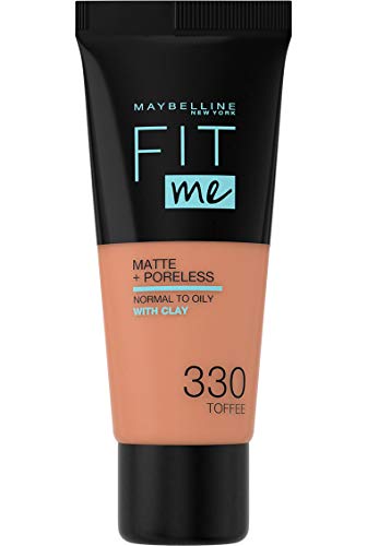 Base MAYBELLINE Fit Me Matte & Poreless Foundation 330 Toffee MAYBELLINE - Maquiagem facial - base, maquilhage, preto, branco