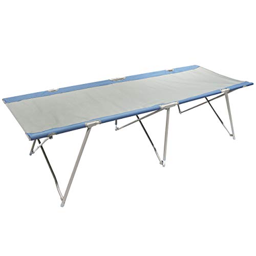 Cama Dobrável HOME CALL 2X2X1.5M Cinzento e Azul Homecall - Camas de campanha - dobrável, 2x2x1.5m, cinzento, azul