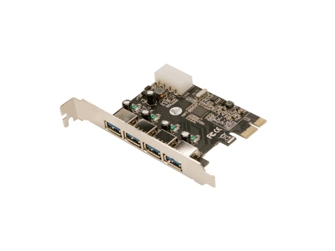 Placa Adaptadora de Interface LOGILINK PC0057 Logilink - Placas e adaptadores de interface de computador - pci express, usb 3.0, Windows suportado, 4 portas usb