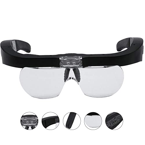 Lupa para Cabeça Led 2X 3X 5X Ajustável com Luz XZ - Lupas - led, ajustável, zoom, lentes, pilhas