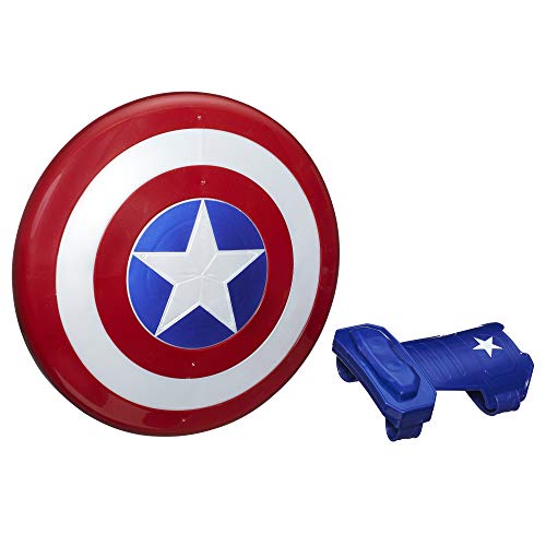 Figura de Ação AVENGERS Captain America Magnetic Shield & Gauntlet Hasbro - Armas de brinquedo e acessórios - figura de ação, avengers, capitao americano, escudo, luva magnética